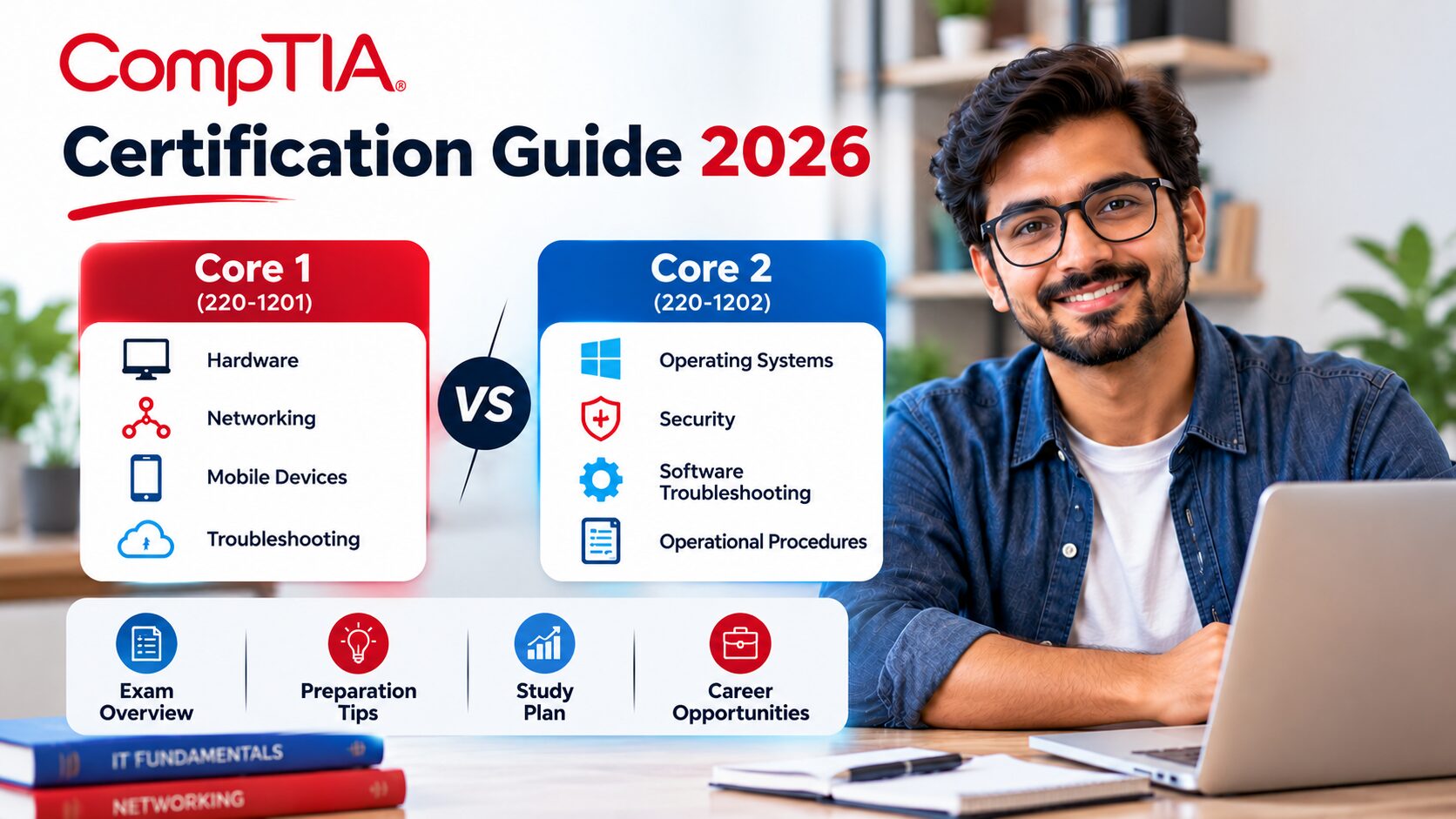 CompTIA A+ Core 1 and Core 2 Exam Study Guide 2026