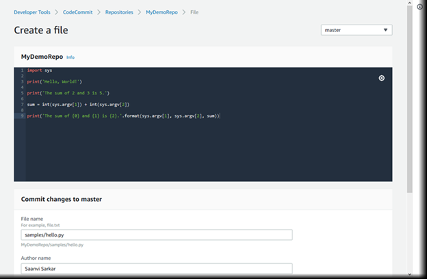 CodeCommit Files - Testprep Training Tutorials