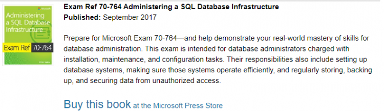 Administering a SQL Database Infrastructure (70-764)