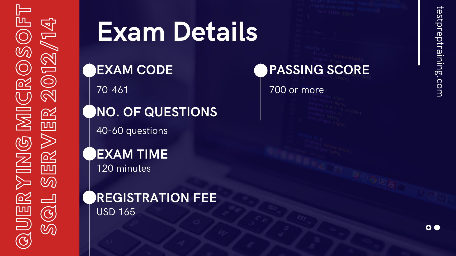 Microsoft 70-461 exam details