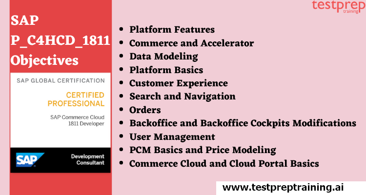 P_C4HCD_1811 - SAP Certified Development Professional Objectives