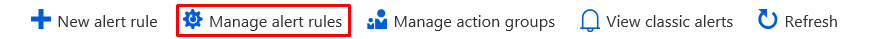 mange alert rules