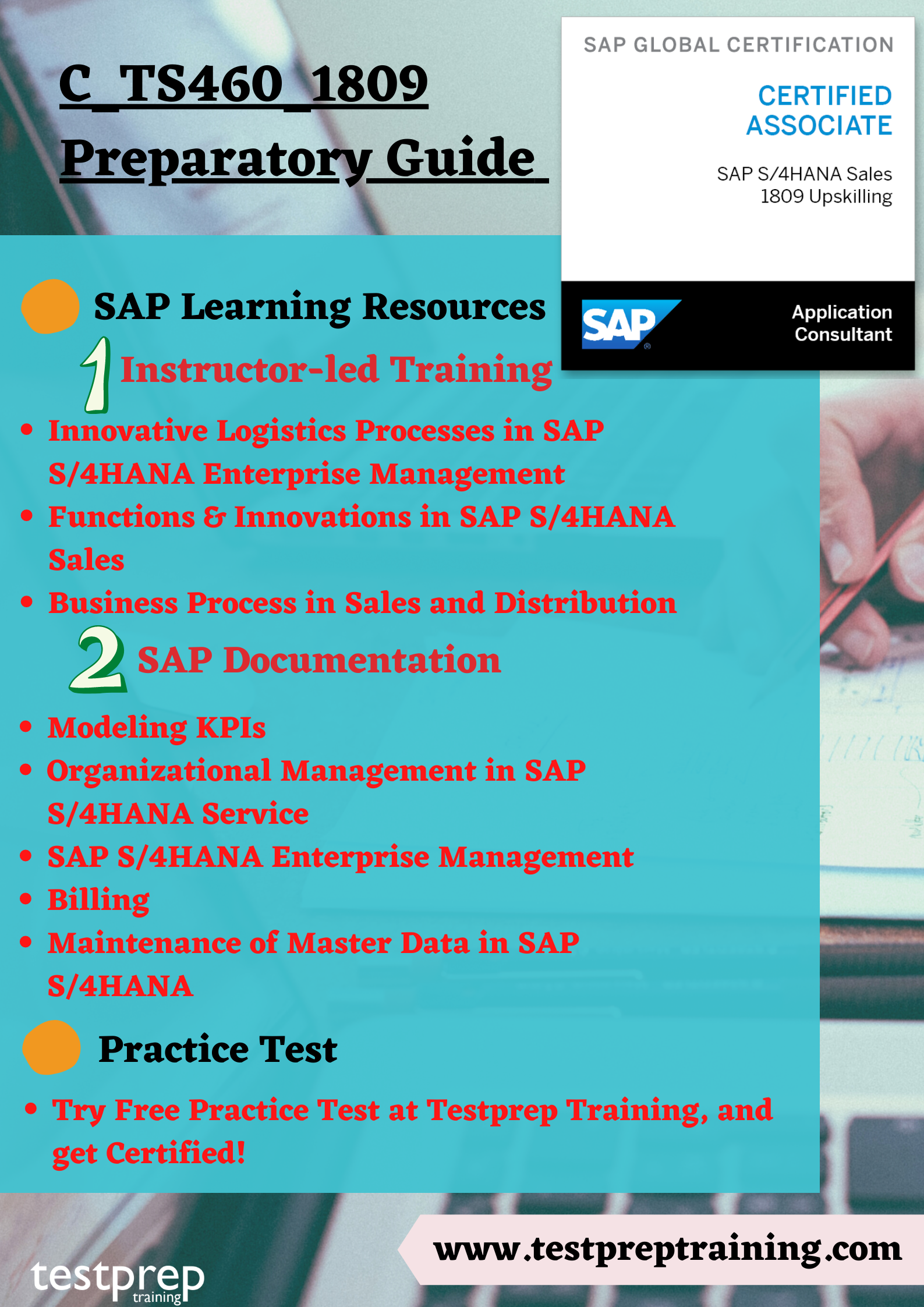 C_TS460_1809 - SAP Certified Application Associate Preparatory guide