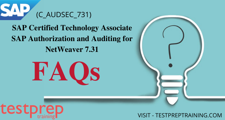 SAP C_AUDSEC_731 FAQ