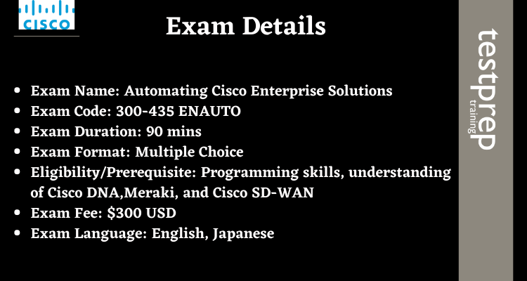 CCNP Enterprise (300-435 ENAUTO) exam details