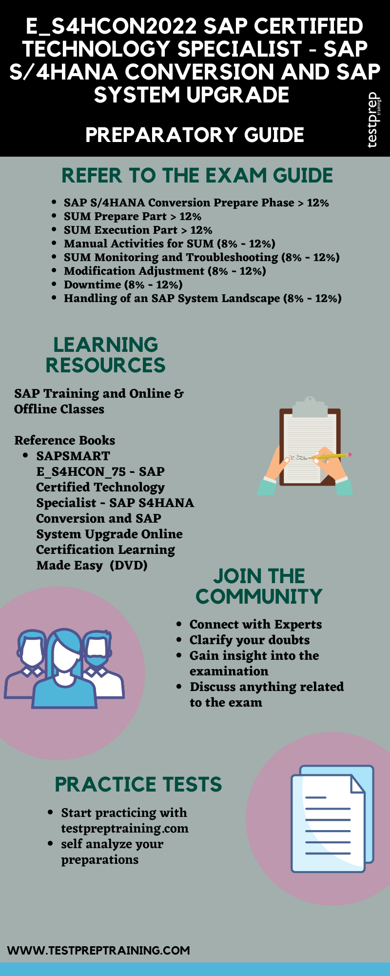 Preparatory guide for E_S4HCON2022 SAP Certified Technology Specialist - SAP S/4HANA Conversion and SAP System Upgrade