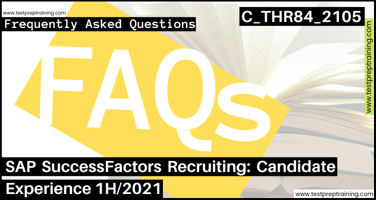 sap C_THR84_2105 faq