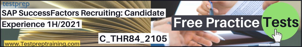 SAP C_THR84_2105 practice tests