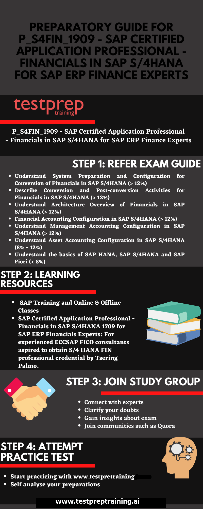 Preparatory Guide for P_S4FIN_1909 - SAP Certified Application Professional - Financials in SAP S/4HANA for SAP ERP Finance Experts