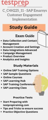 C_C4H225_11 - SAP Emarsys Customer Engagement Implementation study guide
