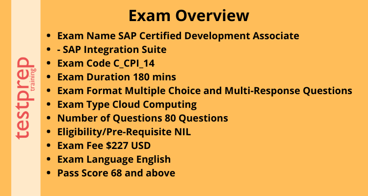 C_CPI_14 - SAP Certified Development Associate - SAP Integration Suite exam overview
