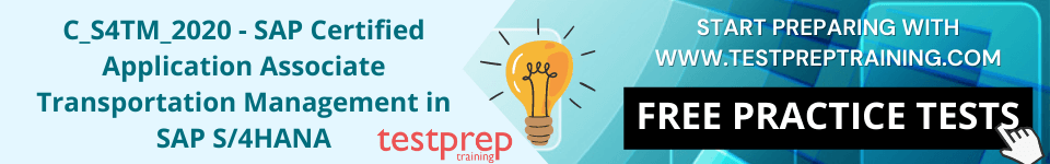 SAP C_S4TM_2020 Free practice tests