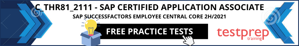 SAP C_THR81_2111 free practice tests
