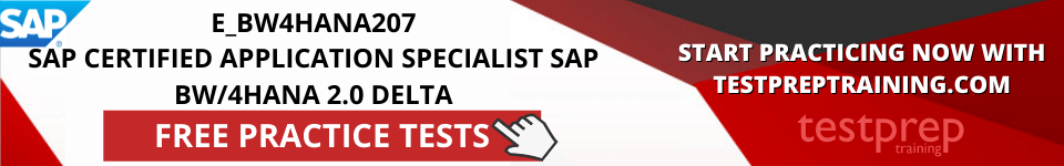 SAP E_BW4HANA207 Free Practice Tests
