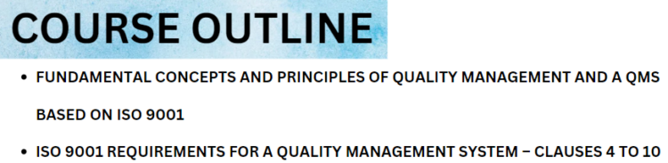 ISO 9001 Foundation - Testprep Training Tutorials