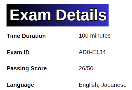 exam details