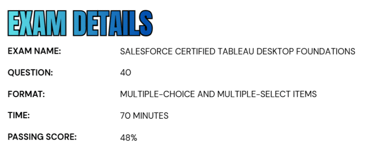 Salesforce Certified Tableau Desktop Foundations