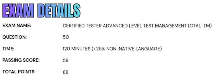 Certified Tester Advanced Level Test Management (CTAL-TM)