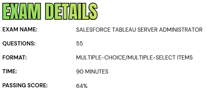 Salesforce Certified Tableau Server Administrator