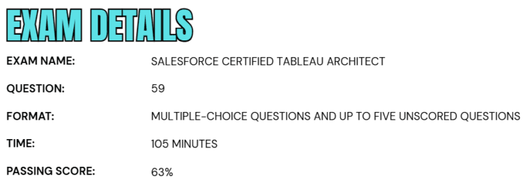 Salesforce Certified Tableau Architect