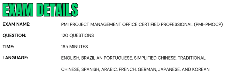 PMI Project Management Office Certified Professional (PMI-PMOCP)