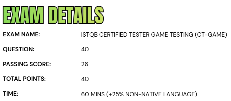 ISTQB Certified Tester Game Testing (CT-GaMe)