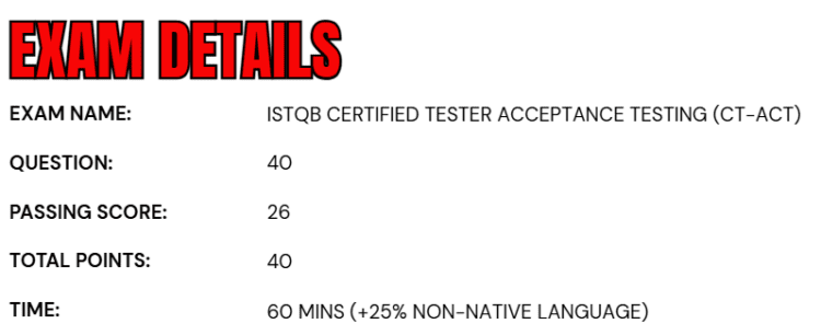 ISTQB Certified Tester Acceptance Testing (CT-AcT)
