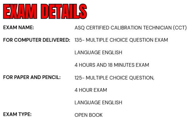 ASQ Certified Calibration Technician (CCT)
