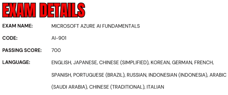 Microsoft Azure AI Fundamentals (AI-901)