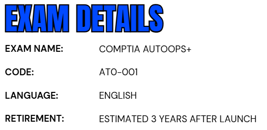 CompTIA AutoOps+ (AT0-001)
