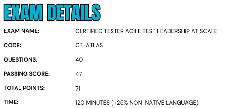 Certified Tester Agile Test Leadership at Scale (CT-ATLaS)